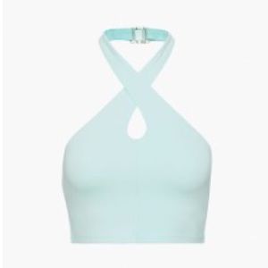 Aritzia Light Blue Halter Neck Top